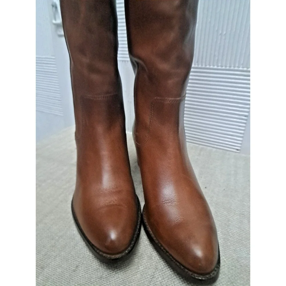 DVF Diane Von Furstenberg Boots Size 6 Brown‎ Black Knee High Equestrian